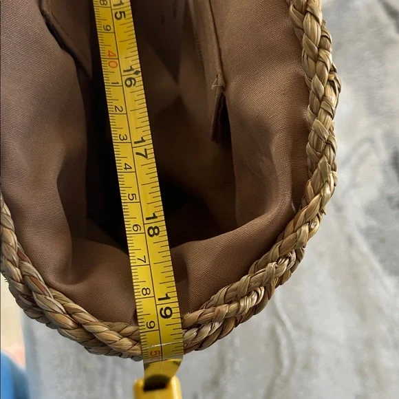 Naturalizer Woven Tan and Brown Tote - Picture 6 of 13